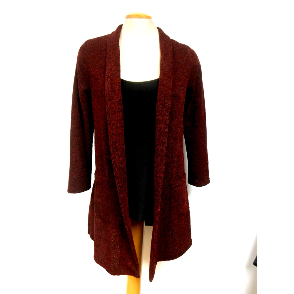 NWT Super Soft Burgundy Long Cardigan - size Small